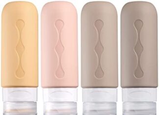 Gemice Travel Bottles for Toiletries Tsa Approved Travel 3oz Size Containers BPA Free Leak Proof Travel Tubs Refillable Liquid Travel Accessories for Cometic Shampoo and Lotion Soap