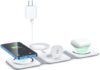 Wireless Charger 3 in 1,RTOPS Magnetic Travel Wireless Charging Station Multiple Devices,GaN 3 in 1 Charging Station,Compatible for iPhone 14/13/12/Pro/Max,iWatch,AirPods 3/2/Pro(Adapter Includes)