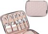BELALIFE Electronic Organizer, Portable Travel Cable Organizer Bag, Tech Storage Bag for Cord, Charger, Phone, Earphone, Hard Drive, USB, SD Card and Electronic Accessories,Pink
