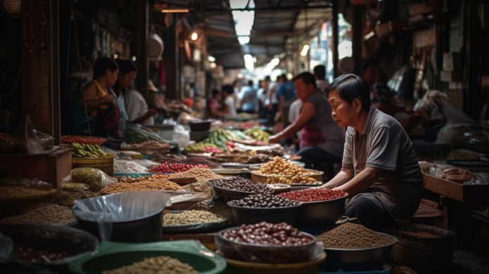 Bangkok food market