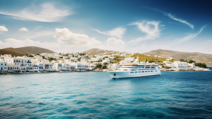 ferry hopping around the Greek islands