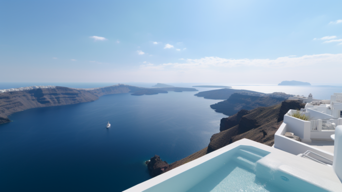 Santorini hotel views