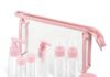 Vitog Travel Bottles Kit, TSA Approved Leak Proof Portable Toiletry Containers Set, Clear PET Flight Size Cosmetic Containers for Lotion, Shampoo, Cream, Soap, Set of 11