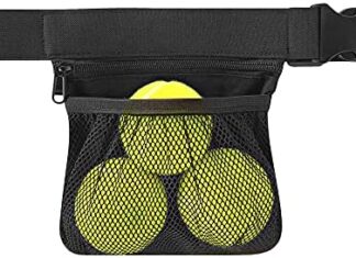 Nebudo Tennis Ball Band Holder Pickleball Tennis Balls Pickleballs Holding Accessory for Women Skirt Men Waist Hip Bags Accessories Pouch Sack Pickle Ball Bag Carrier Gadgets Gear Band Travel Pocket