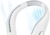 Yolidas Portable Neck Fan Hands Free Bladeless Neck Fan, 360° Cooling Hanging Fan, USB Rechargeable Personal Neck Fan, Wearable Neck Fan Suitable for Traveling, Sports, Office-White