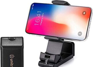 unitron world Airplane Cell Phone Stand Flight Mount Foldable Portable Phone Holder Desk Bed Compatible with iPhone 14 Pro Max Airplane Travel Essentials Gadgets Accessories Flying Office Women Men