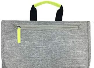 So-Mine Commuter Essential Bag | Attaches to Airline Seat and Car Pocket | Travel Organizer | Slim Profile | 6 Pockets | 2 Cable Loops | 1 Zipper Pocket | Fits on Roller Bag Handle