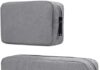 Electronics Accessories Organizer Bag,Portable Digital Storage Bag for Cable,Power Bank,Charger,Charging Cords,Mouse,Adapter,Earphones and More Out-Going,Business,Travel Gadget Bag,Grey(Small+Big)