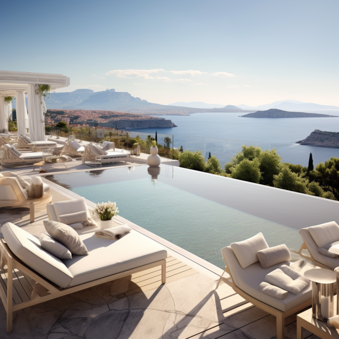 Views across the beautiful Athenian Riviera.