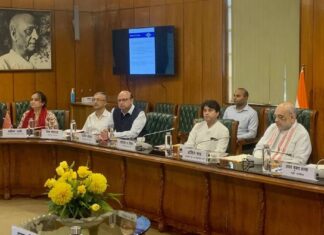 Amit Shah, Jyotiraditya Scindia review facilities, infrastructure at major airports