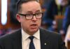 Alan Joyce takes aim at ‘monopoly airports’, plays down Qantas’ record profits