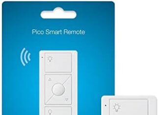Lutron Pico Smart Remote Control for Caseta Smart Dimmer Switch | PJ2-3BRL-WH-L01R | White