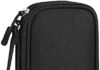 Electronics Organizer Bag Case Pouch Cable Charger Organizer Case Travel Shockproof Cord Carrying Case for Earphone Powerbank USB Hard Drive SD Card (Black)
