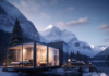 Exploring the Rise of Micro Hotels in the UK: A Compact Getaway Experience A luxury micro hotel overlooking a glacier lake