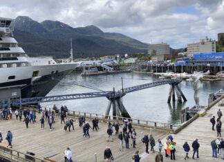 Crammed with tourists, Alaska’s capital wonders what will happen as its magnificent glacier recedes
