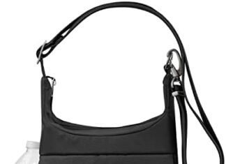 Travelon Women’s Anti-Theft Classic Messenger Bag, Black, One Size