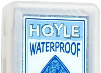 Hoyle Waterproof Playing Cards, Clear, 1 Deck