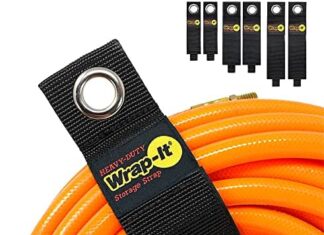 Heavy-Duty Wrap-It Storage Straps (Assorted 6 Pack) – Extension Cord Holder, Stocking Stuffers for Men, RV Accessories, Workshop and Garage Organizers and Storage