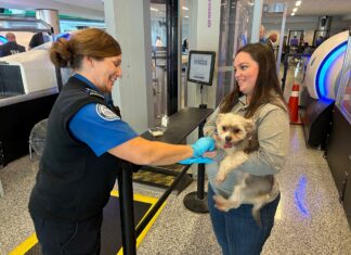 TSA tips on traveling with pets through a security checkpoint at Buffalo Niagara International Airport