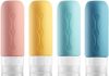 Gemice Travel Bottles for Toiletries, Tsa Approved, Travel Size Containers, BPA Free Leak Proof Tubs Refillable Liquid Accessories for Cometic Shampoo and Lotion Soap