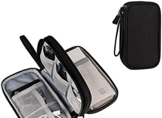 YunZCHENSH Electronic Accessories Organizer Bag Portable Travel Cable Organiser Bag Universal Travel Gadget Bag for Cables, Charger, Power Bank,Headphone
