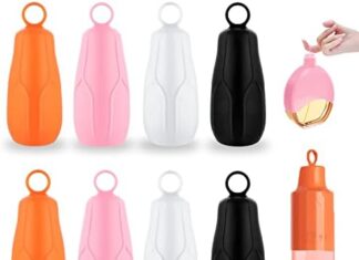 WAEKIYTL 8 Pcs Elastic Sleeves for Travel, Leak Proofing Toiletry Skins Silicone Travel Bottle Covers Reusable Silicone Accessory for Shampoo Lotion Bottle