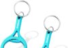 munkees Tennis Bottle Opener Keychain 2 Pack Aluminium Key Opener, Outdoor Travel Accessories (LightBlue)