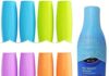 leevanoo Silicone Leak Proof Sleeves,8 PCS Elastic Sleeves for Leak Proofing Travel,Reusable Silicone Toiletry Sleeves Leak Proof,travel gadgets,travel size toiletries for Women (8 Pack)