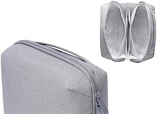 BUBM Travel Pouch Electronics Accessories Organizer Bag Waterproof Cable Organizer Bags Large Storage Carrying for Charger, Mobile Phone, SD Card, Cable, Mobile Power.