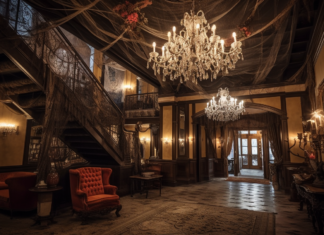 5 Best Halloween-Themed Hotels for Spooky Getaways Halloween themed hotel lobby