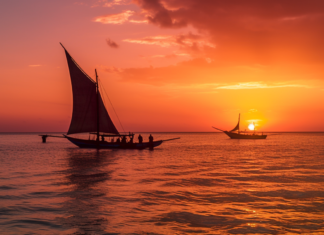 Zanzibar Unveiled: A Tropical Paradise with Rich Culture and History Zanzibar sunset, over the calm Indian Ocean