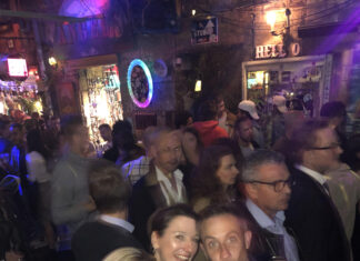 Exploring Budapest’s Unique Cave Bars: Where History Meets Nightlife Middle aged man (me, rather drunk) in a Budapest cave bar