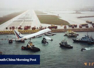 Hong Kong-bound China Airlines 605 skids off Kai Tak Airport runway, falls nose-first into Victoria Harbour — from the SCMP archive