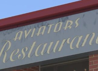 Future of Aviators Restaurant art Sacramento Executive Airport up in the air