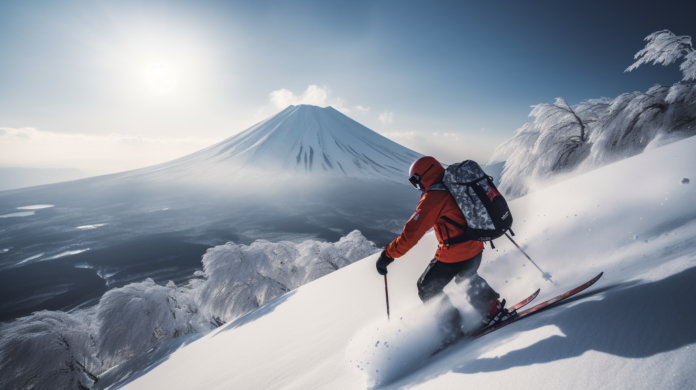 Learning to ski in Japan