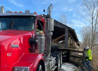Removal of popular covered bridge begins in Southwest Michigan