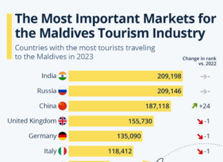 Chart: The Most Important Markets for the Maldives Tourism Industry