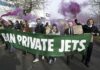 Greta Thunberg joins hundreds marching in England to protest airport’s expansion for private planes