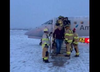American Airlines plane slides off runway at Rochester Airport