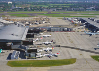 Which Airports Offer Nonstop Flights to All Six Inhabited Continents?