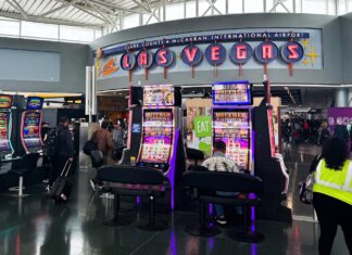 Las Vegas’ airport slots offer travelers last crack at a jackpot