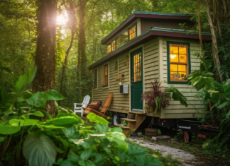 Why a Tiny Home on Wheels Could Be Your Best Investment A modern tiny home on wheels parked in a scenic outdoor location, symbolising freedom and smart investing