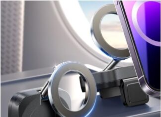 LISEN Airplane Phone Holder Travel Essentials for Magsafe Accessories, Universal Handsfree Airplane Accessories Travel Must Haves Plane Phone Mount Travel Accessories for Flying Gifts fits iPhone 15