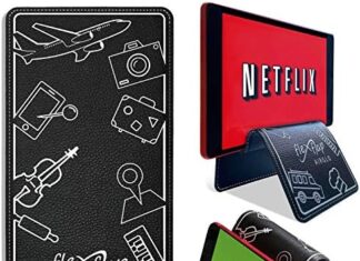Airplane Travel Essentials for Flying Flex Flap Cell Phone Holder & Flexible Tablet Stand for Desk, Bed, Treadmill, Home & in-Flight Airplane Travel Accessories – Travel Must Haves Cool Gadgets