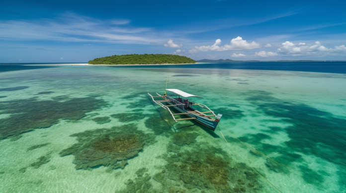 Exploring the beautiful Siargo by boat
