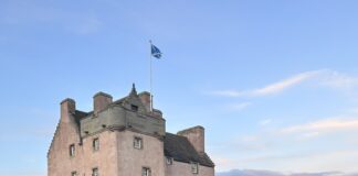 Fenton Tower Review: Inside Scotland’s 16th-Century Luxury Fortress luxury castle stay Scotland Fenton Tower exterior pink sandstone East Lothian countryside