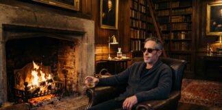 The Cold Stone Cure: Why the Highlands Turn Up the Heat Luxury solo travel retreats guest sitting fireside in a candlelit Scottish Highland drawing room