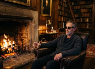 The Cold Stone Cure: Why the Highlands Turn Up the Heat Luxury solo travel retreats guest sitting fireside in a candlelit Scottish Highland drawing room