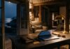 AI Travel Concierge: How to Build a Private Itinerary Engine Over 40 Private laptop workstation inside a Mediterranean stone villa